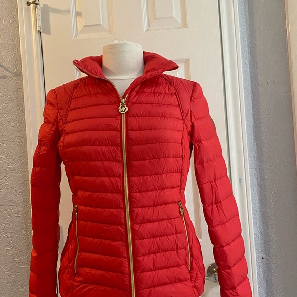 Michael Kors Jackets & Blazers - Michael Kors Vibrant Red Puffer Jacket